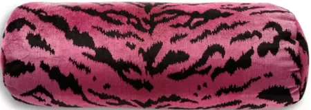 Scalamandre Tigre Bolster Decorative Pillow, 21" x 7"