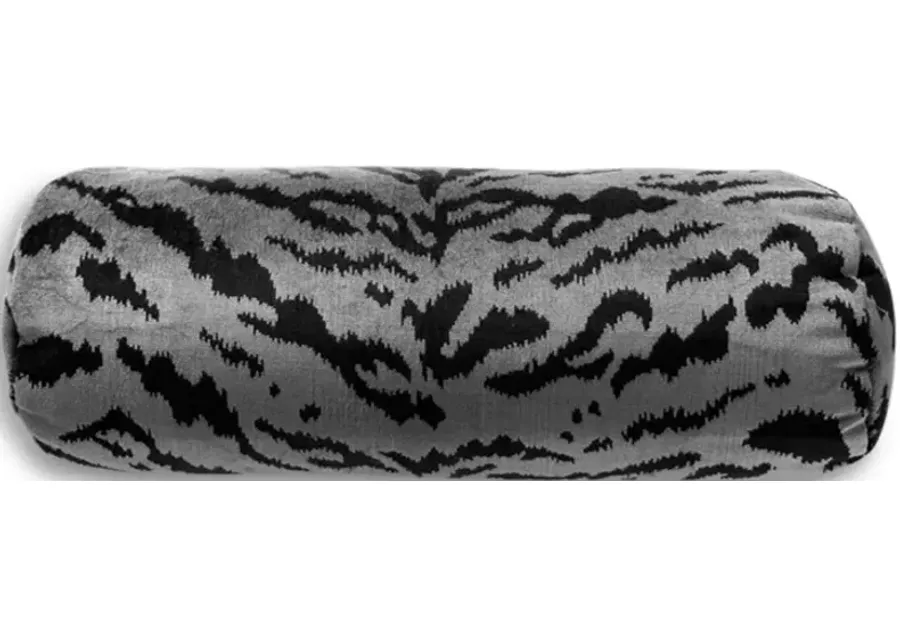 Scalamandre Tigre Bolster Decorative Pillow, 21" x 7"