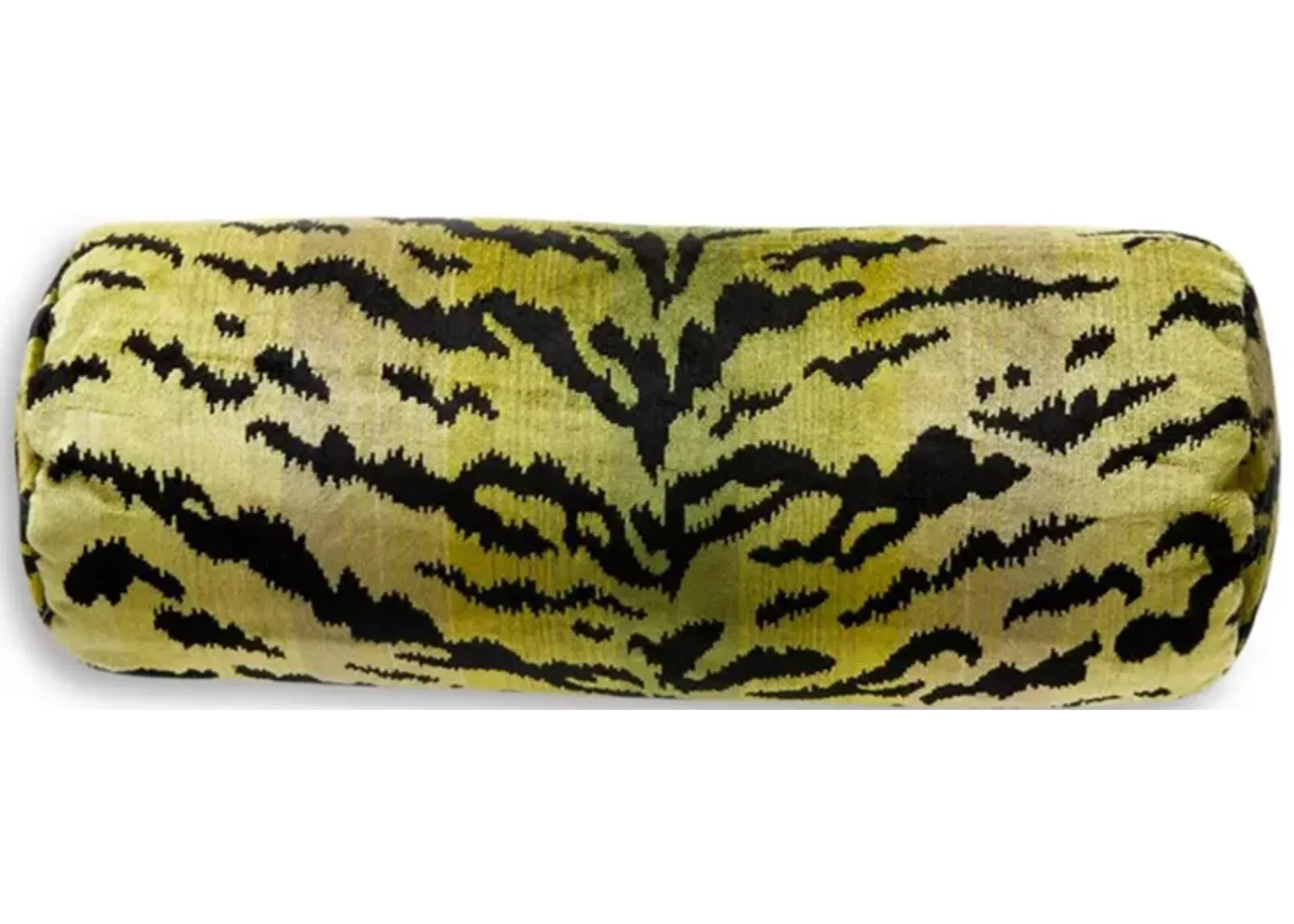 Scalamandre Tigre Bolster Decorative Pillow, 21" x 7"