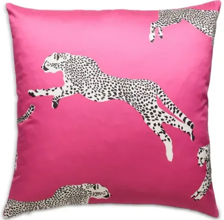 Scalamandre Leaping Cheetah Decorative Pillow, 22" x 22"