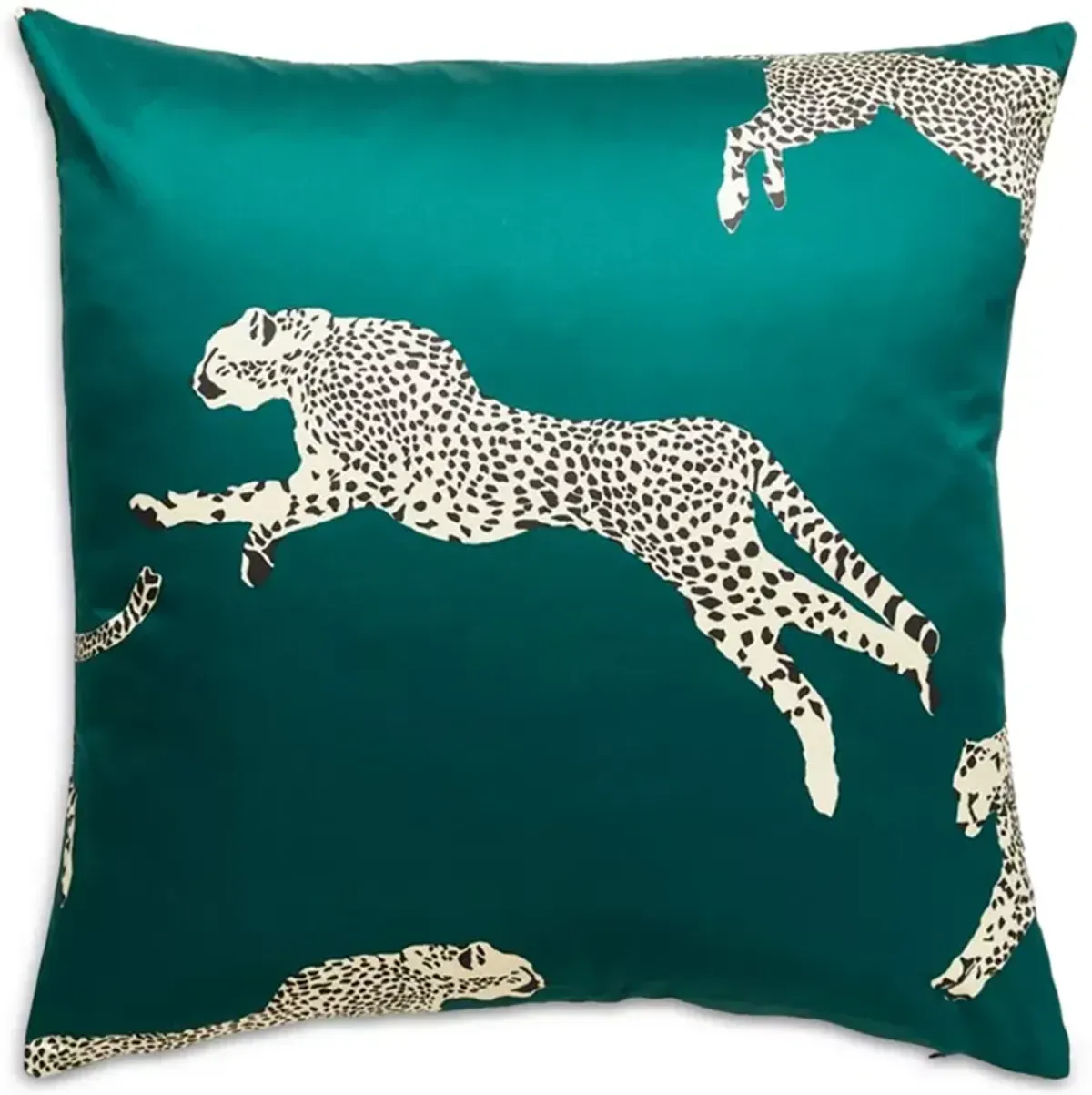 Scalamandre Leaping Cheetah Decorative Pillow, 22" x 22"