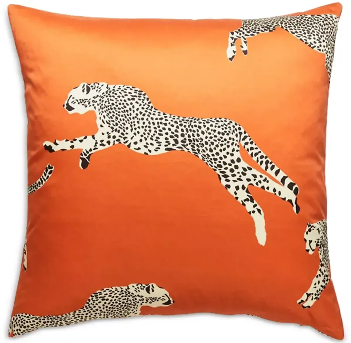 Scalamandre Leaping Cheetah Decorative Pillow, 22" x 22"