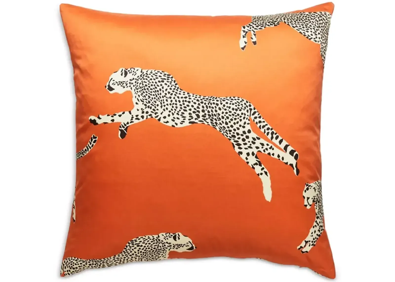 Scalamandre Leaping Cheetah Decorative Pillow, 22" x 22"