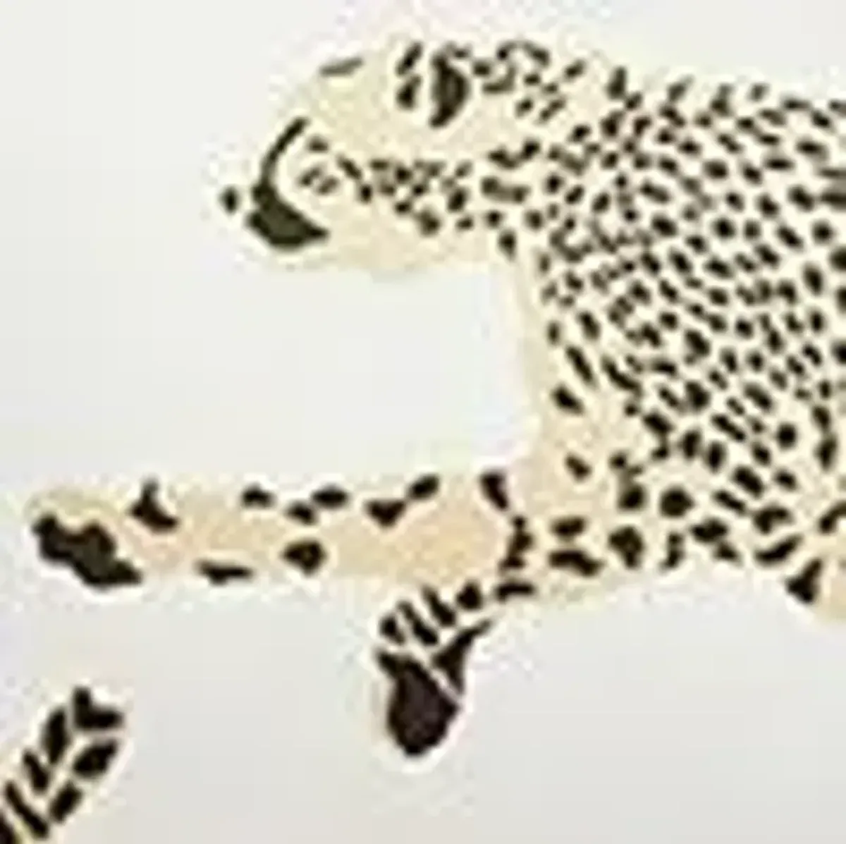 Scalamandre Leaping Cheetah Lumbar Decorative Pillow, 22" x 14"