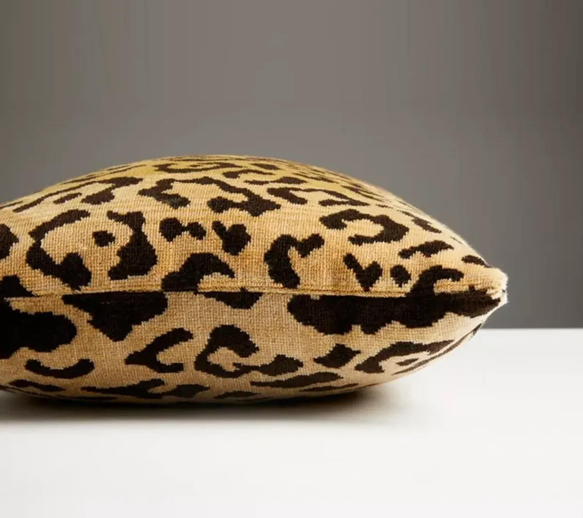 Scalamandre Leopardo Lumbar Decorative Pillow, 22" x 14"