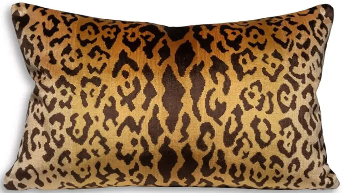 Scalamandre Leopardo Lumbar Decorative Pillow, 22" x 14"