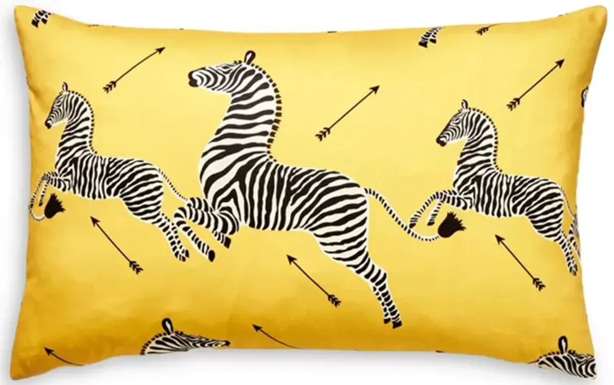 Scalamandre Zebra's Petite Lumbar Decorative Pillow, 22" x 14"