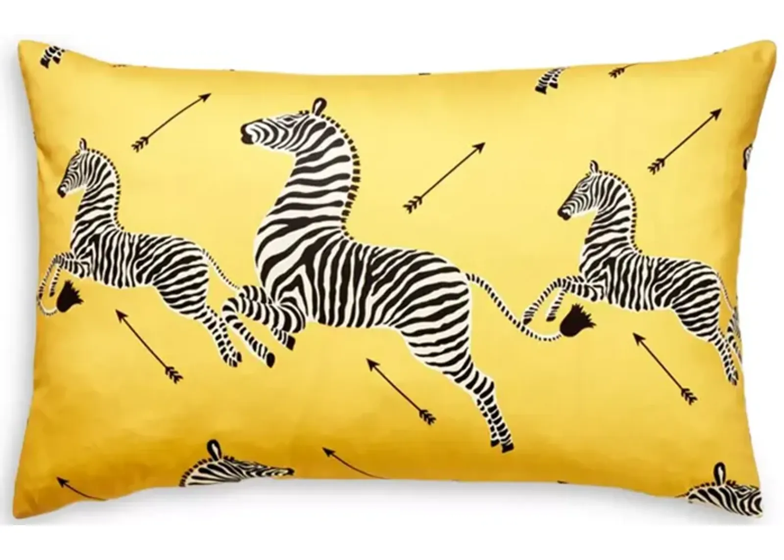 Scalamandre Zebra's Petite Lumbar Decorative Pillow, 22" x 14"