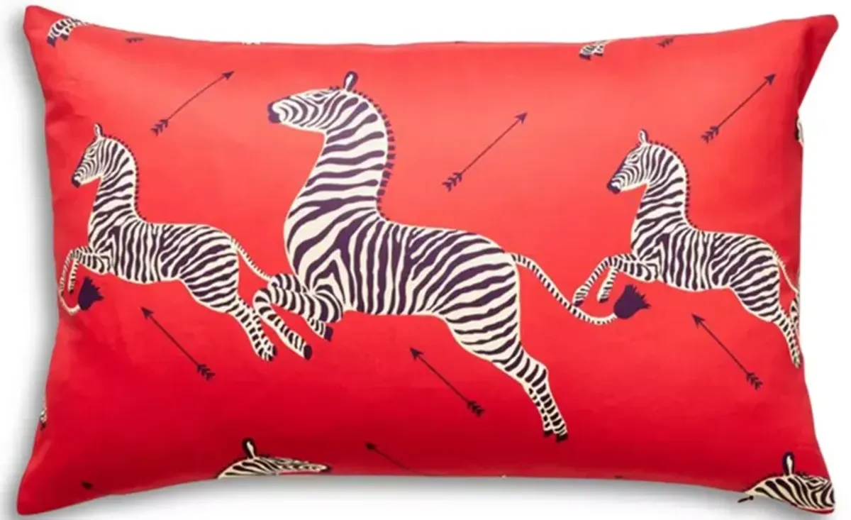 Scalamandre Zebra's Petite Lumbar Decorative Pillow, 22" x 14"