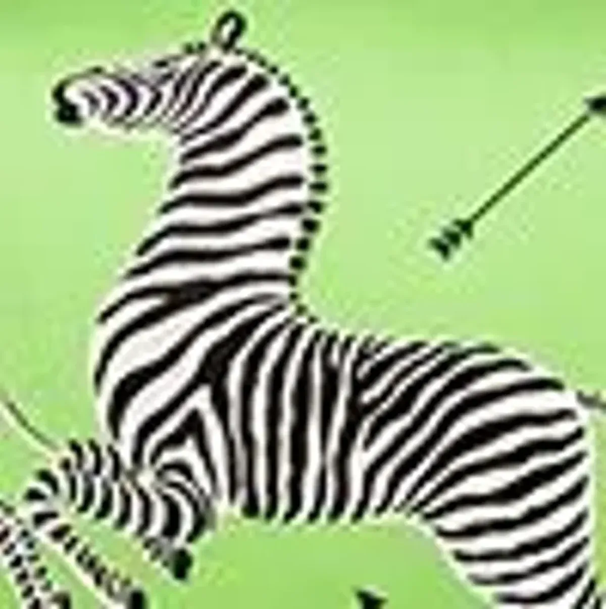 Scalamandre Zebra's Petite Lumbar Decorative Pillow, 22" x 14"