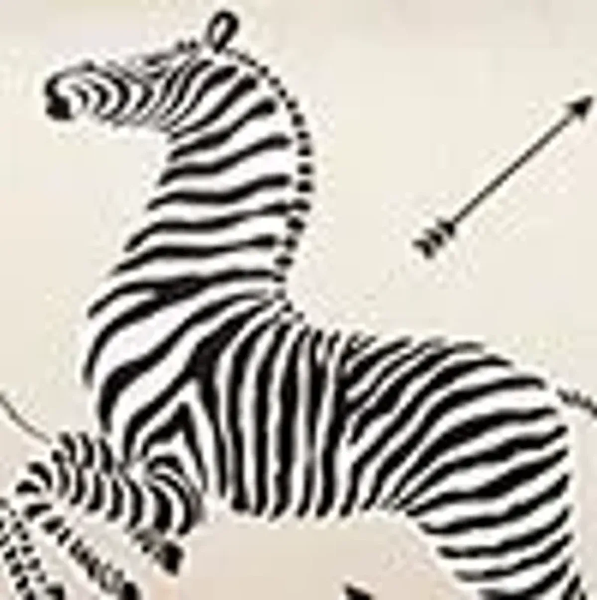 Scalamandre Zebra's Petite Lumbar Decorative Pillow, 22" x 14"