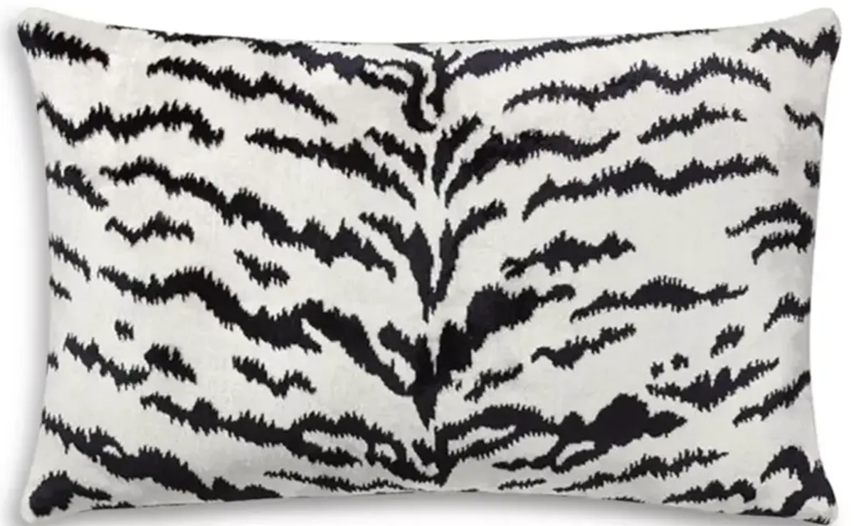 Scalamandre Tigre Lumbar Decorative Pillow, 22" x 14"