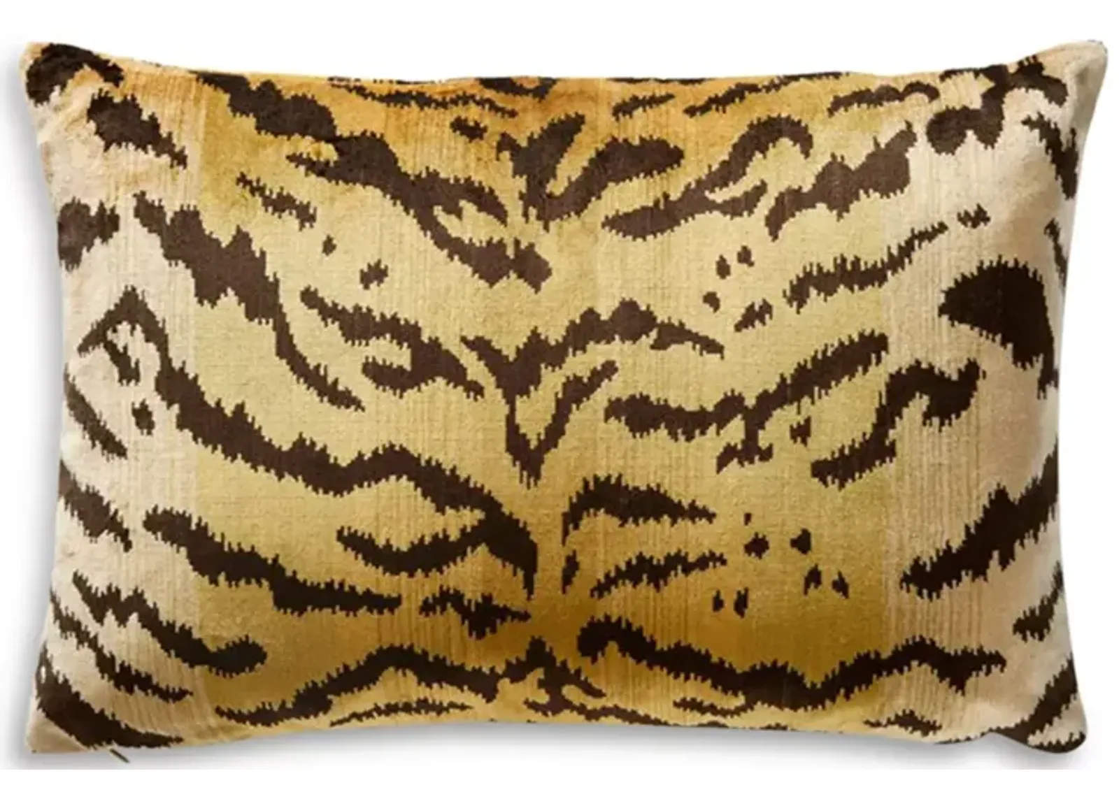 Scalamandre Tigre Lumbar Decorative Pillow, 22" x 14"