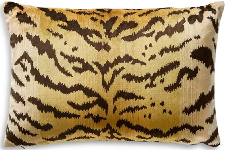 Scalamandre Tigre Lumbar Decorative Pillow, 22" x 14"