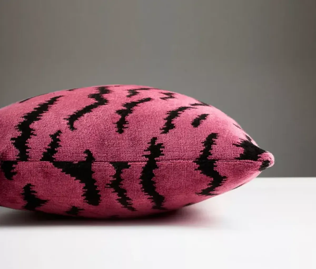 Scalamandre Tigre Lumbar Decorative Pillow, 22" x 14"