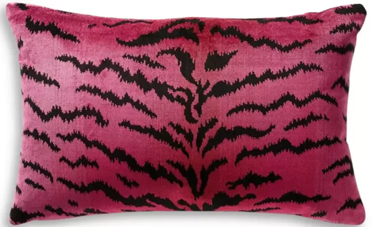 Scalamandre Tigre Lumbar Decorative Pillow, 22" x 14"