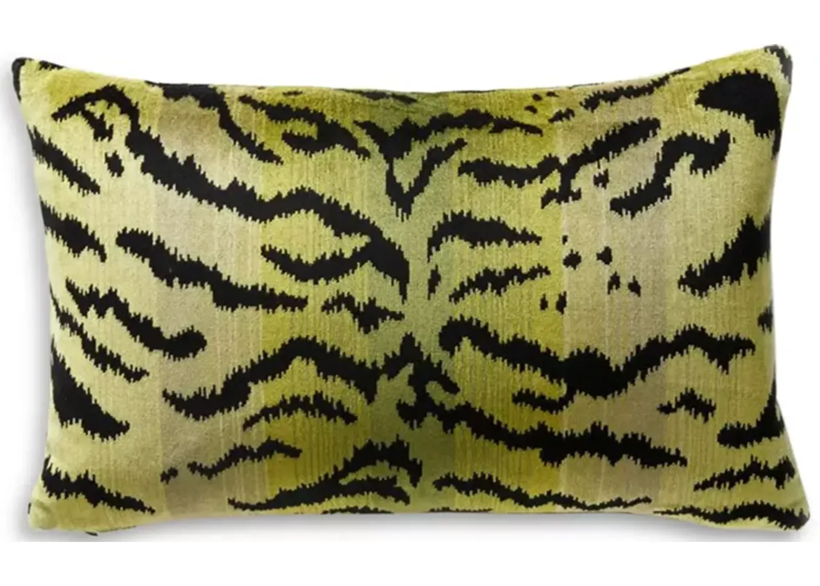 Scalamandre Tigre Lumbar Decorative Pillow, 22" x 14"