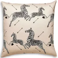 Scalamandre Zebra's Petite Decorative Pillow, 22" x 22"
