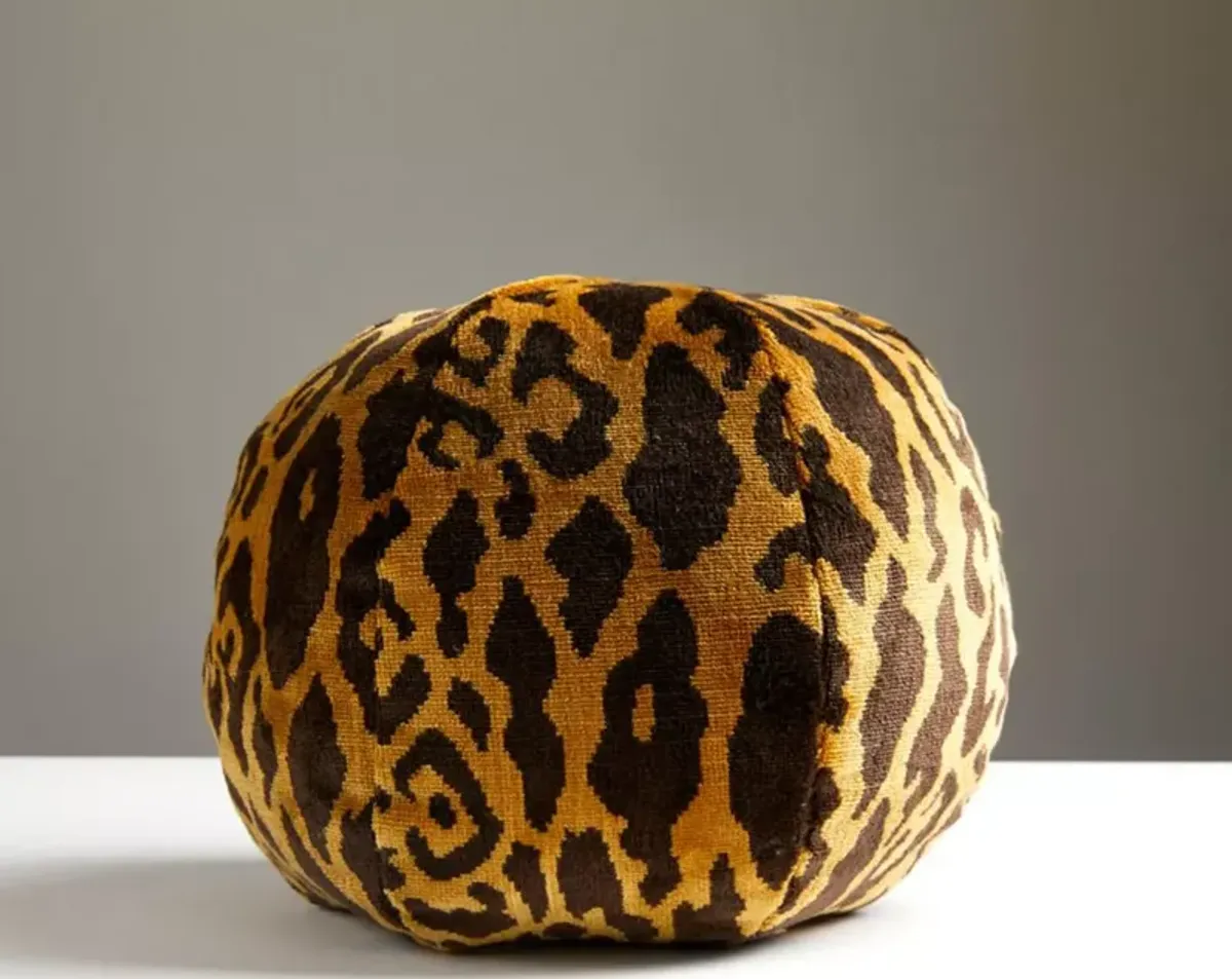 Scalamandre Leopardo Sphere Decorative Pillow, 12"