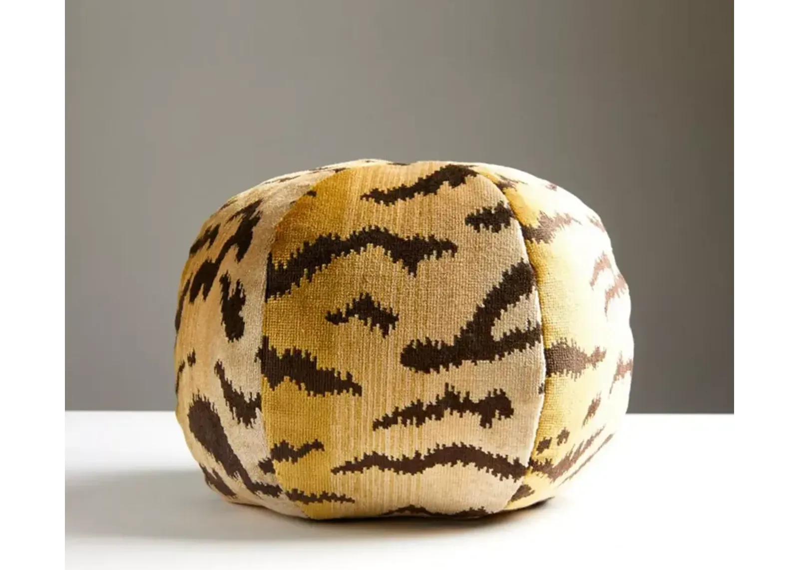 Scalamandre Tigre Sphere Decorative Pillow, 12"