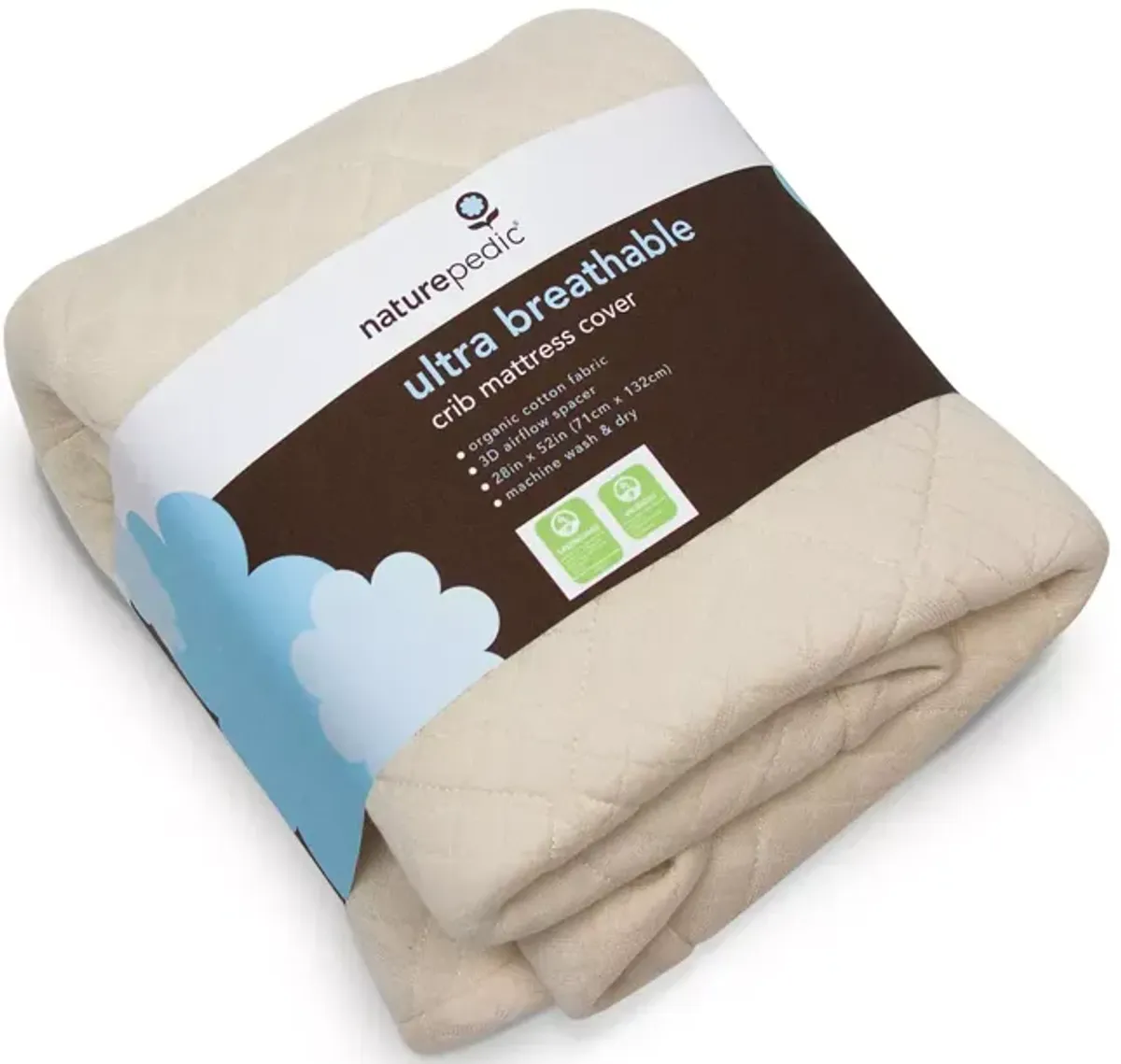 Naturepedic Breathable Organic Crib Protector Ultra Pad