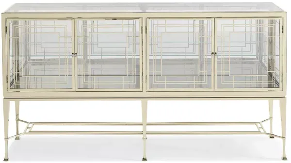 Caracole Worth Its Weight in Gold Display Cabinet