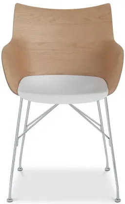 light wood/chrome legs color