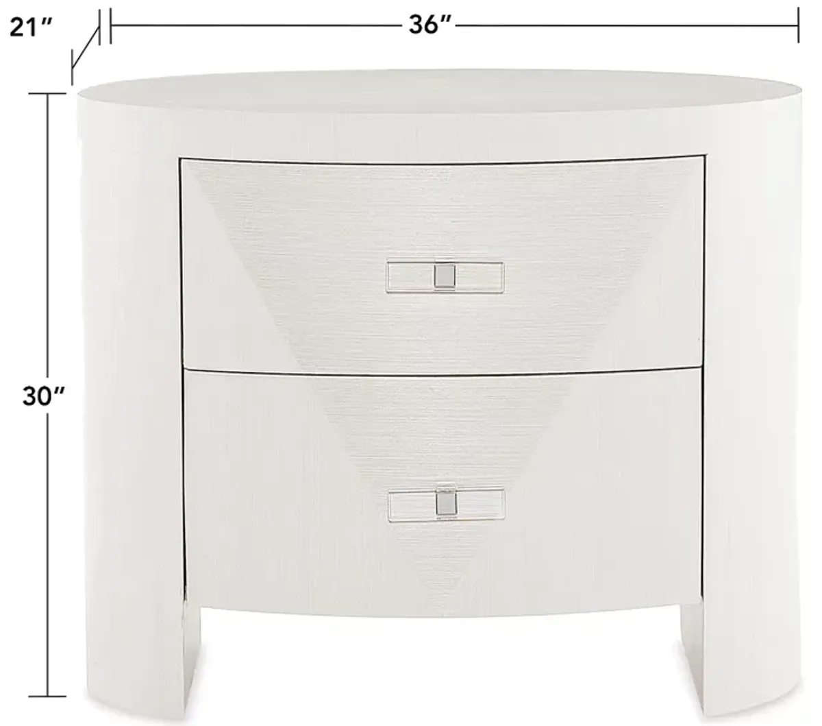 Bernhardt Axiom Oval Nightstand