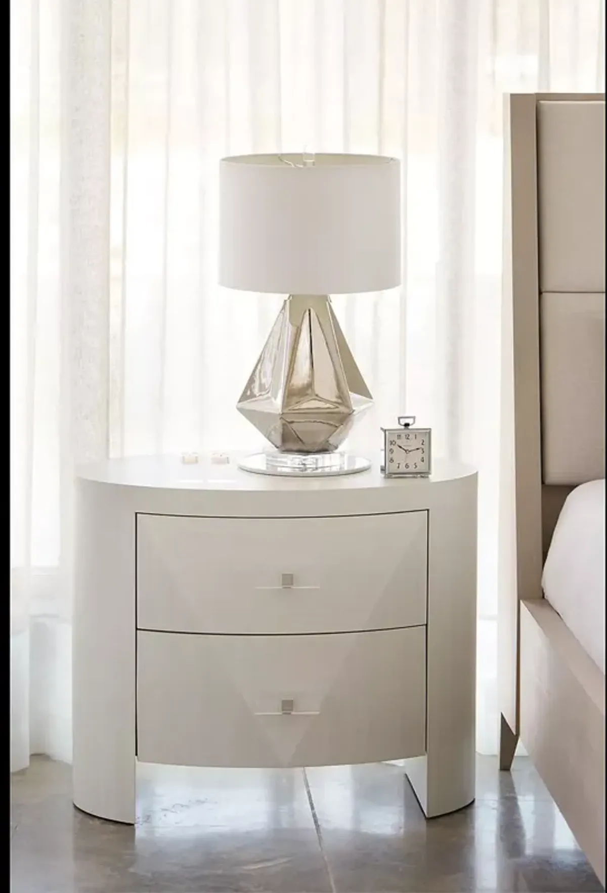 Bernhardt Axiom Oval Nightstand