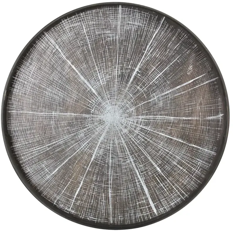 Notre Monde White Slice Driftwood Tray