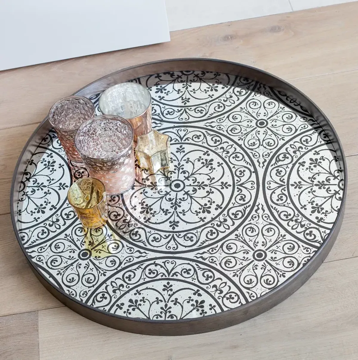 Notre Monde Moroccan Frost Mirror Tray