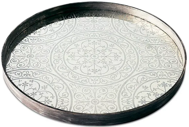 Notre Monde Moroccan Frost Mirror Tray