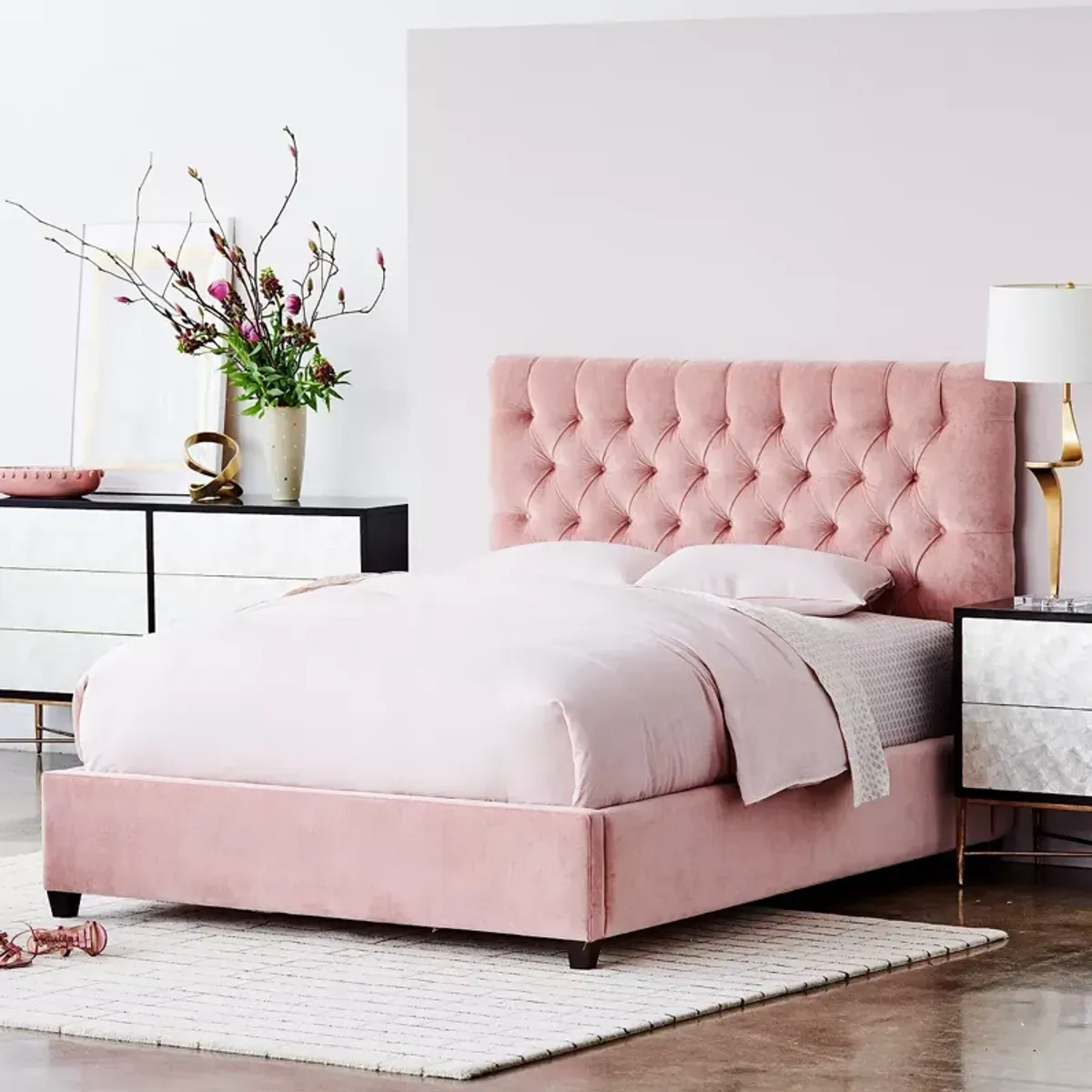 Bloomingdale's Artisan Collection Spencer Tufted Upholstery Full Bed