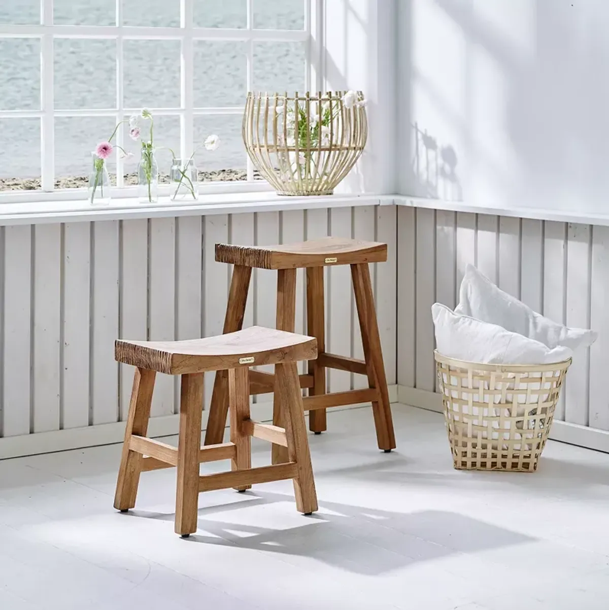 Sika Designs Charles Teak Counter Stool