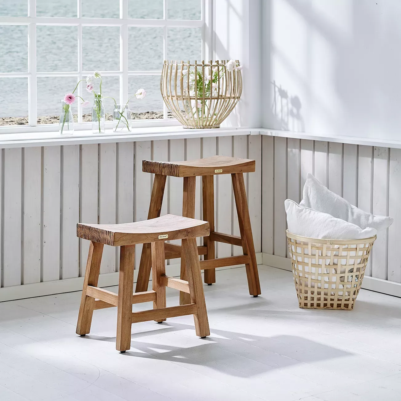 Sika Designs Charles Teak Counter Stool