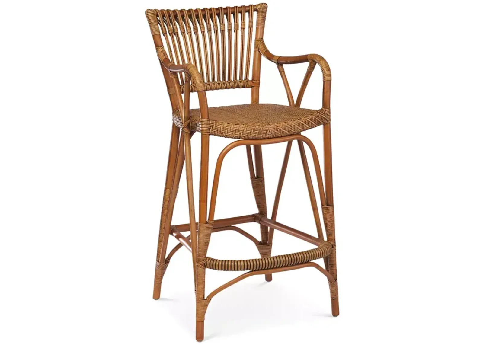 Sika Designs Blues Rattan Bar Stool