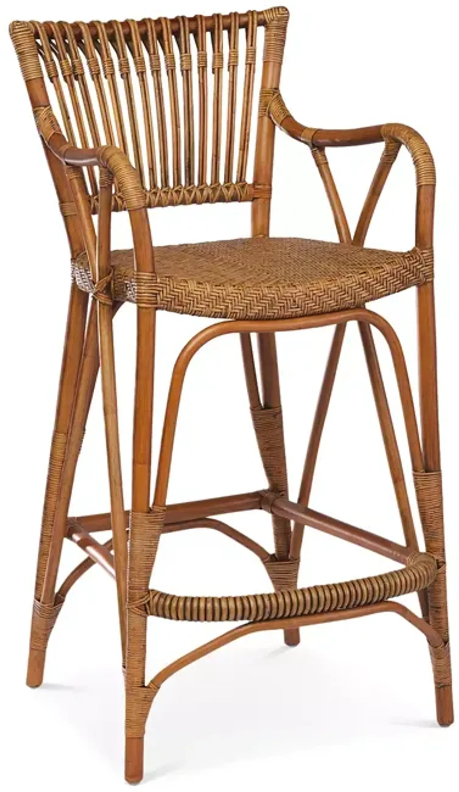 Sika Designs Blues Rattan Bar Stool