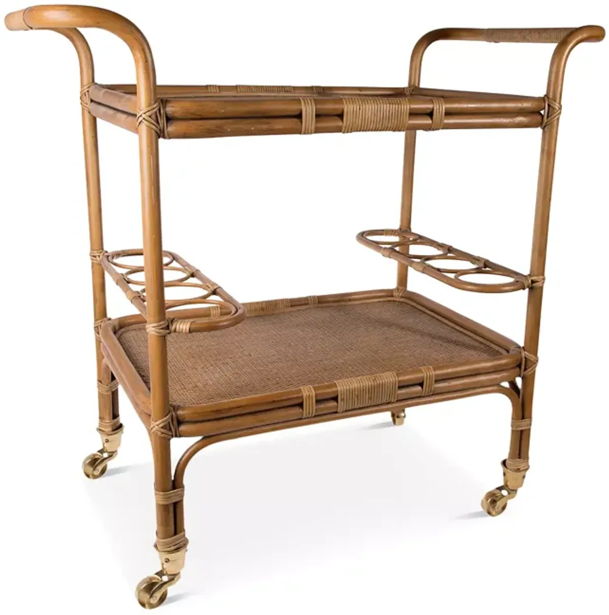 Sika Designs Carlo Rattan Bar Cart