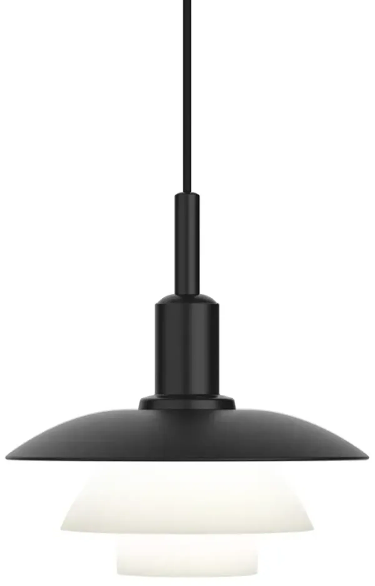 Louis Poulsen PH 3/3 Pendant Metal Black/Opal Glass