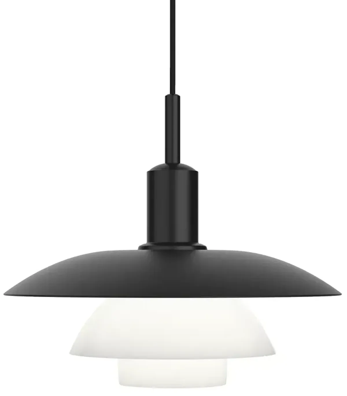 Louis Poulsen PH 5/5 Pendant Metal Black/Opal Glass