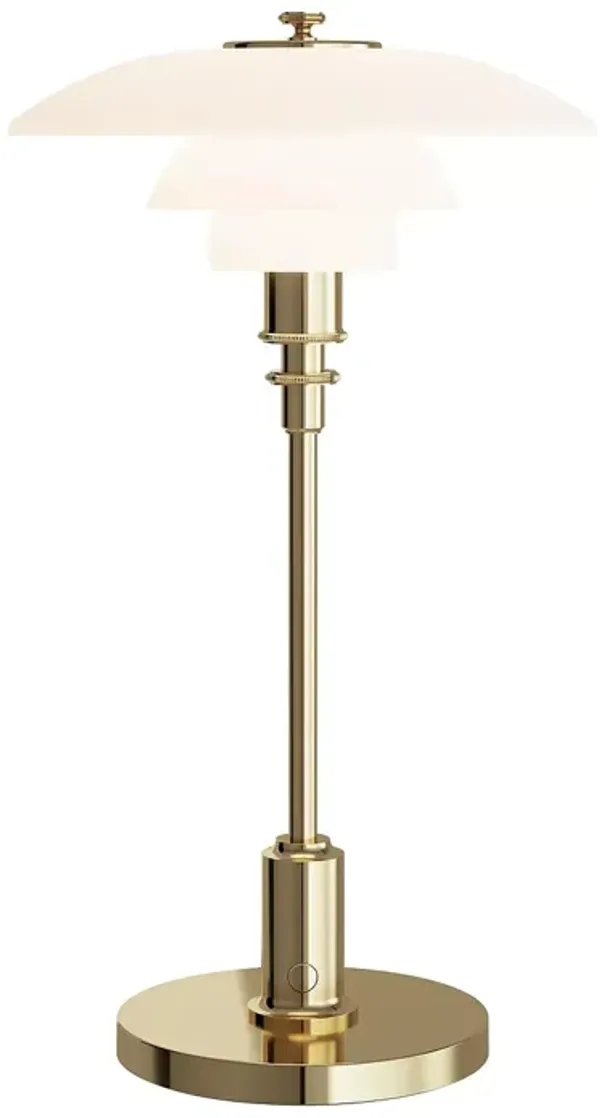Louis Poulsen PH 2/1 Portable Brass Metallized Lamp
