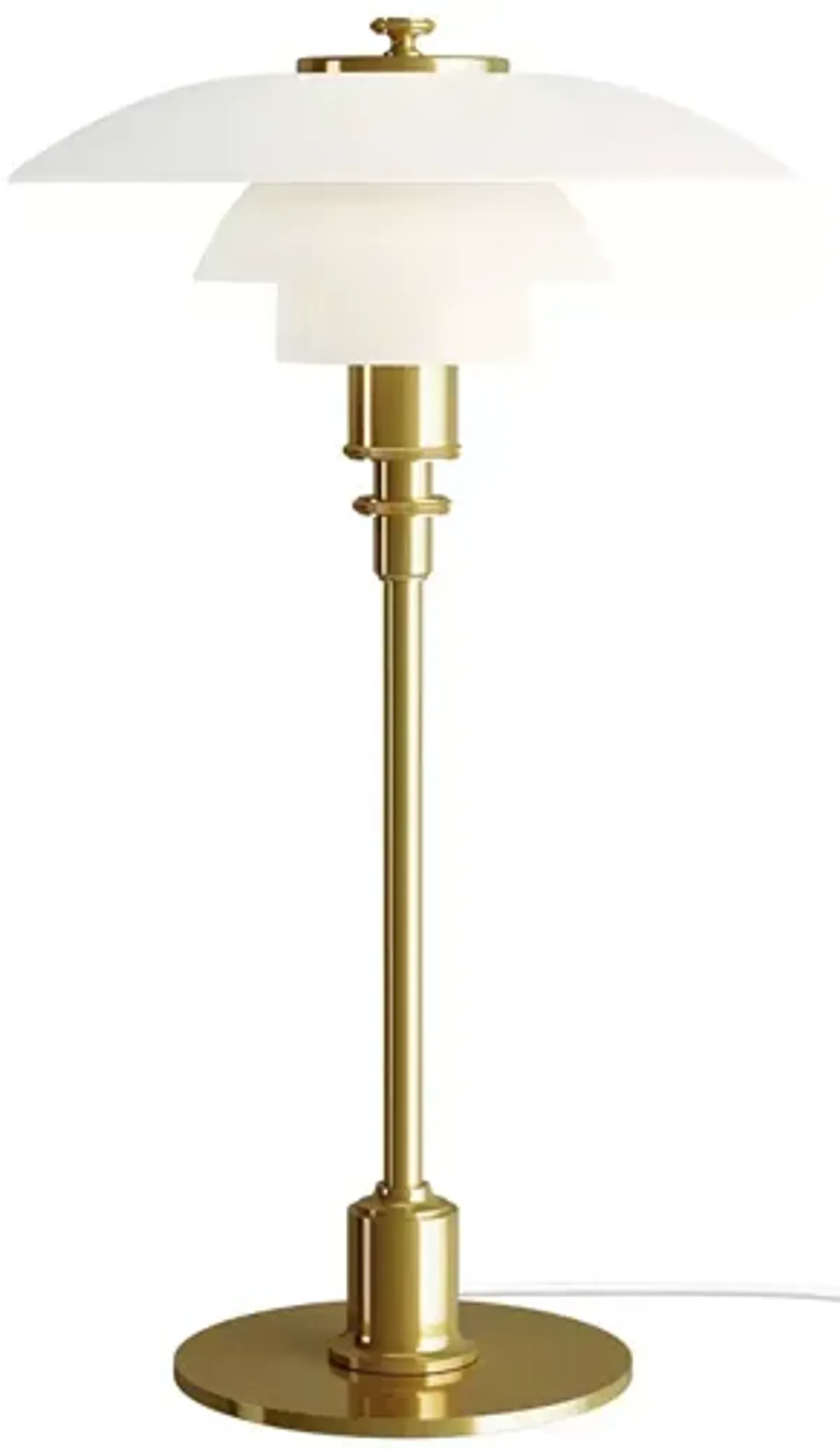Louis Poulsen PH 2/1 Table Lamp, Brass