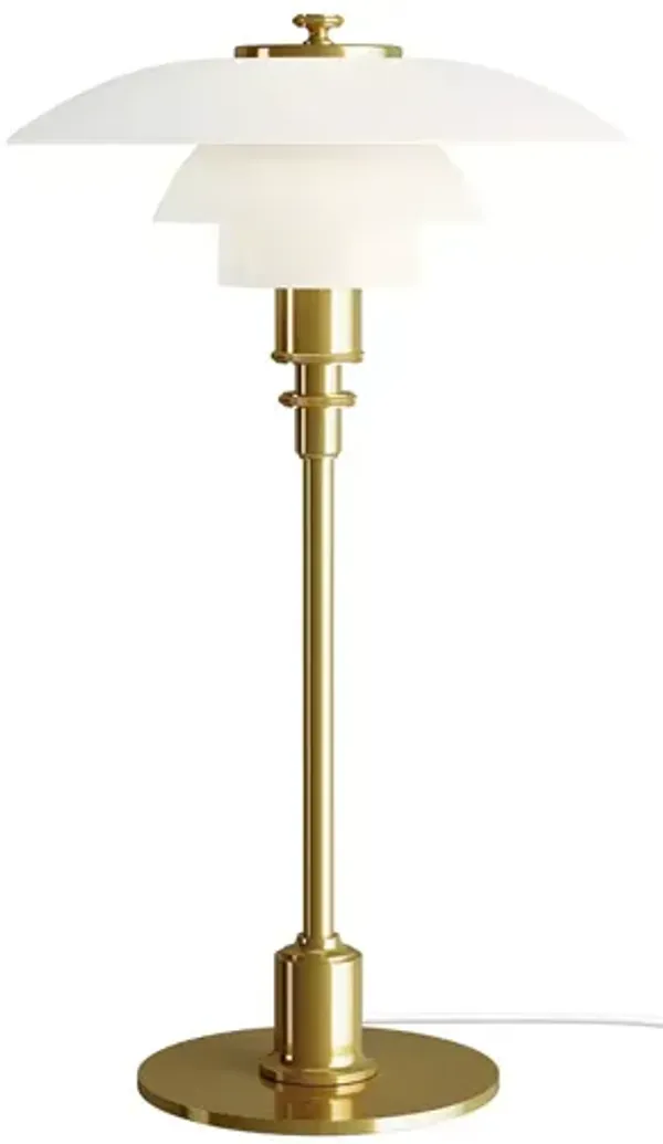 Louis Poulsen PH 2/1 Table Lamp, Brass