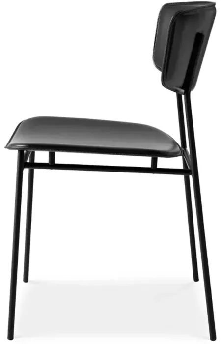 Calligaris Fifties Matte-Leather Chair