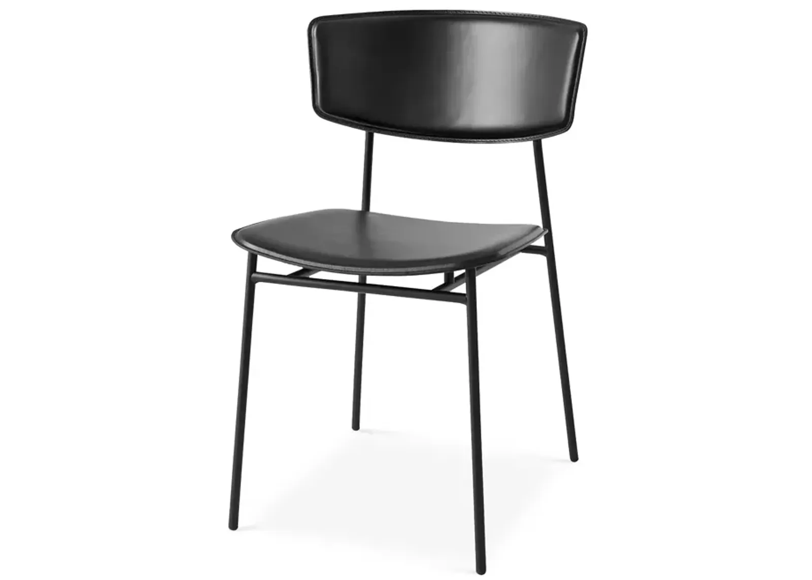 Calligaris Fifties Matte-Leather Chair