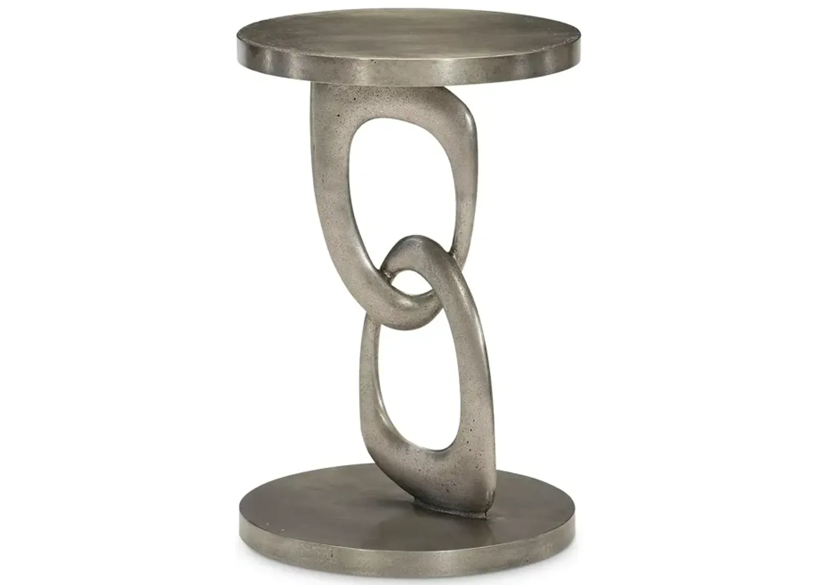 Bernhardt Linea Metal Round Chairside Table