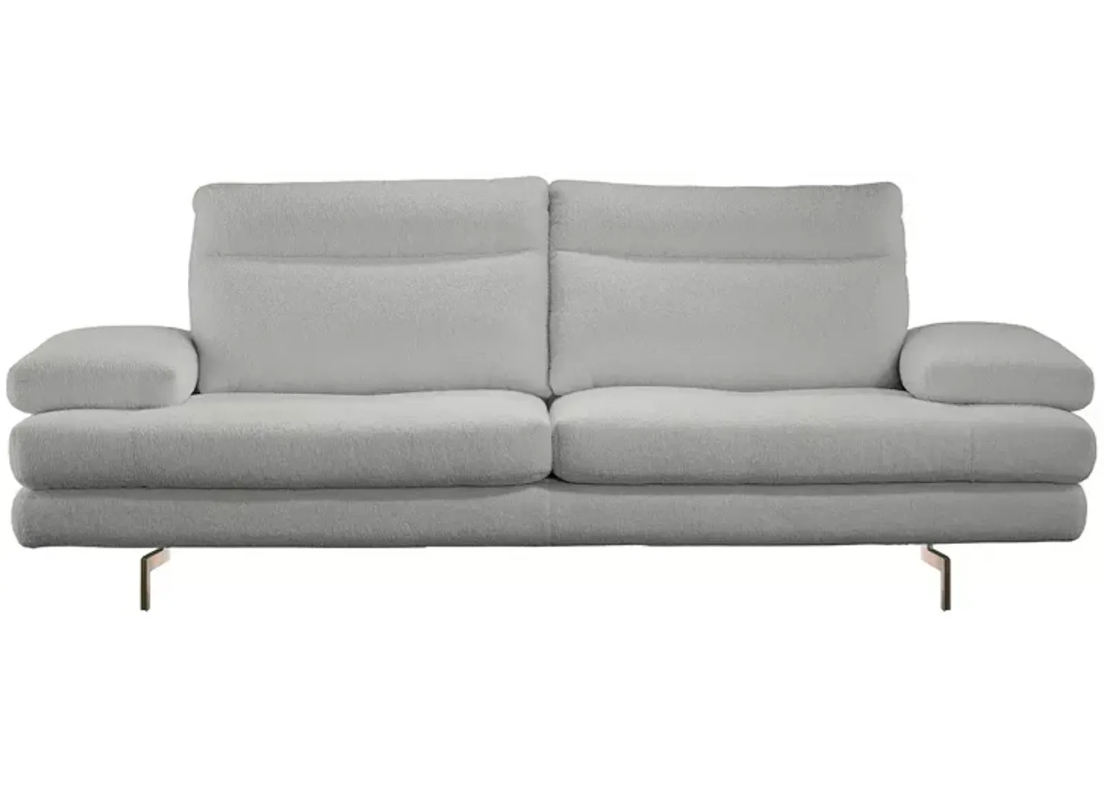 Giuseppe Nicoletti Sabrina Sofa, Satin Metal Legs