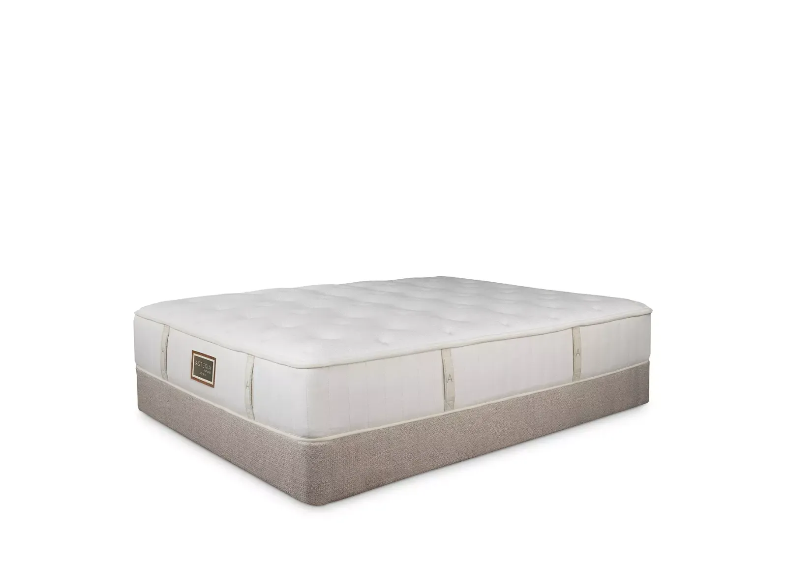 Asteria Natural Aspen Medium Firm King Mattress & Boxspring Set - Exclusive