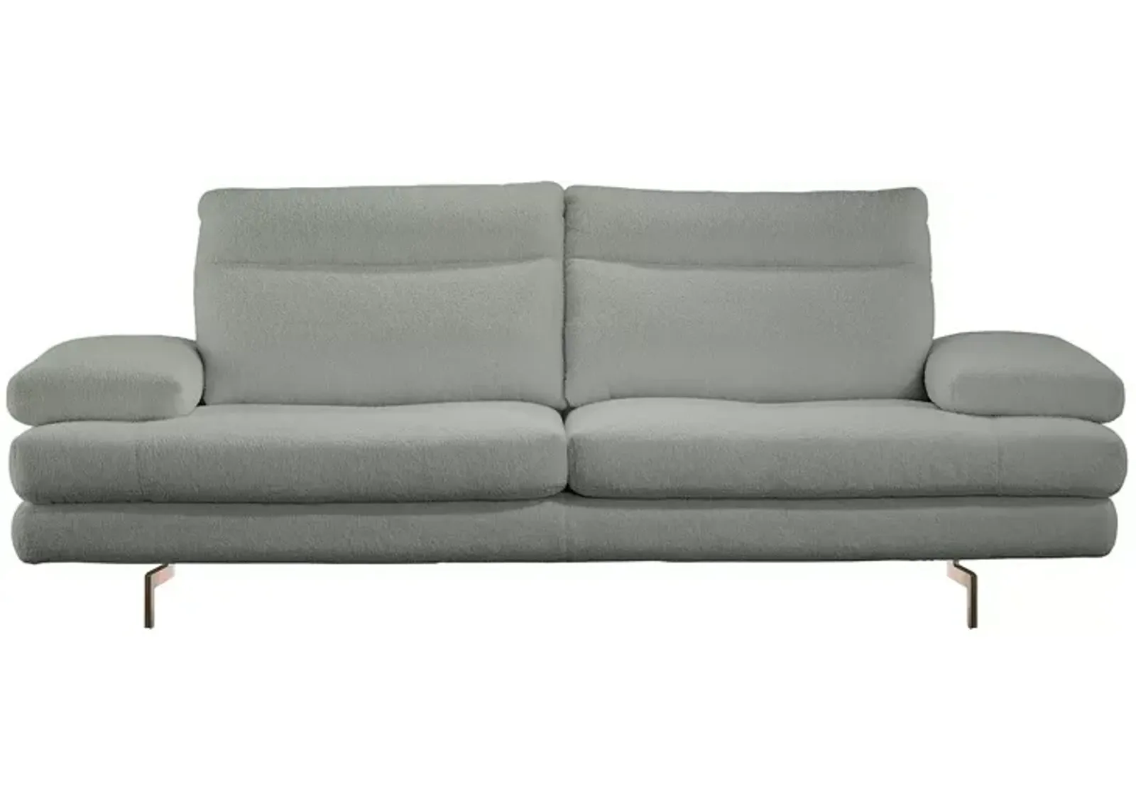 Giuseppe Nicoletti Sabrina Sofa, Satin Metal Legs