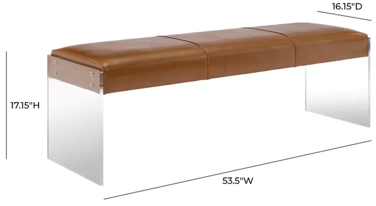 TOV Furniture Envy Acrylic Bench